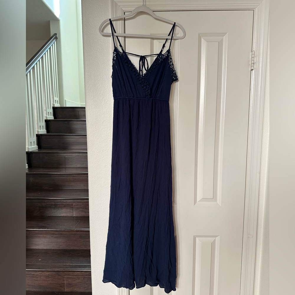 Aqua Maxi Dress (Navy)